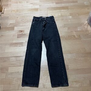 Levi's Women's Black Straight-Leg Jeans